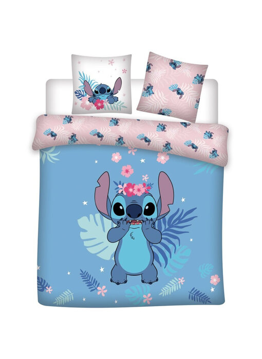 Disney Lilo & Stitch Dekbedovertrek Flower 240 x 220 cm Katoen