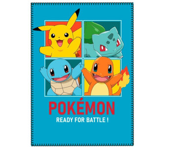 Pokémon Fleeceplaid Ready for Battle 140 x 100 cm Polyester