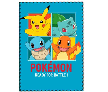 Pokémon Plaid polaire Ready for Battle 140 x 100 cm Polyester