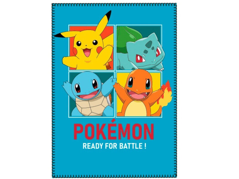 Pokémon Fleeceplaid, Ready for Battle - 140 x 100 cm - Polyester