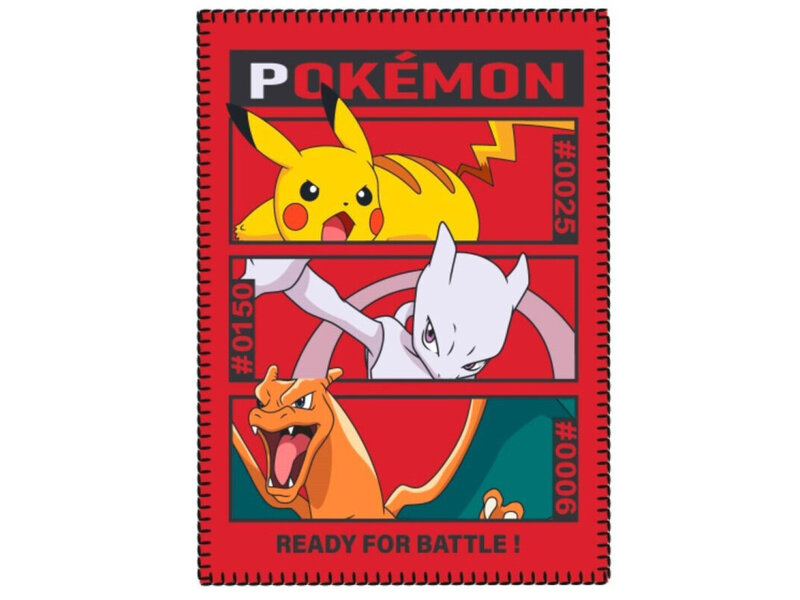 Pokémon Plaid polaire, Dream Team - 140 x 100 cm - Polyester