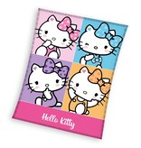 Hello Kitty Fleece-Plaid, Pastell – 130 x 170 cm – Sherpa-Fleece