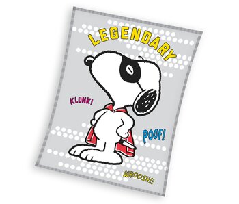 Snoopy Couverture polaire Legendary 150 x 200 cm Polyester