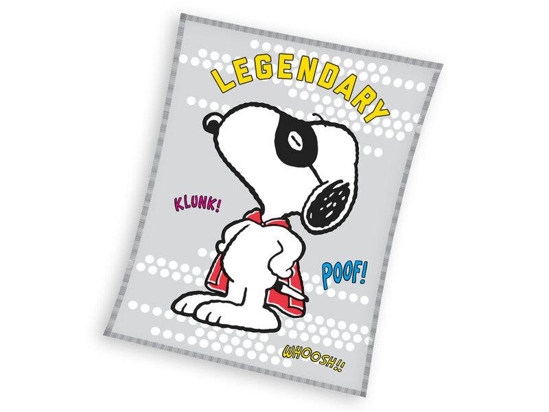 Snoopy Couverture polaire, Legendary - 150 x 200 cm - Polyester