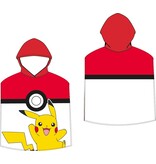 Pokémon Poncho / Badeumhang, Ball - 50 x 115 cm - Baumwolle