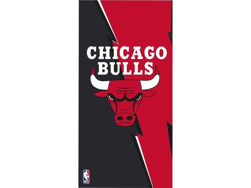 Chicago Bulls Serviette de plage, Logo - 70 x 140 cm - Polyester