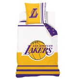 LA Lakers Housse de couette, Basket - Simple - 140 x 200 cm - Coton