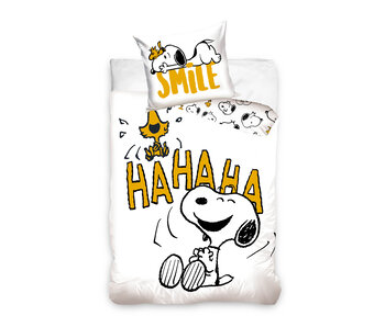 Snoopy Housse de couette Smile 140 x 200 cm / 60 x 70 cm Coton