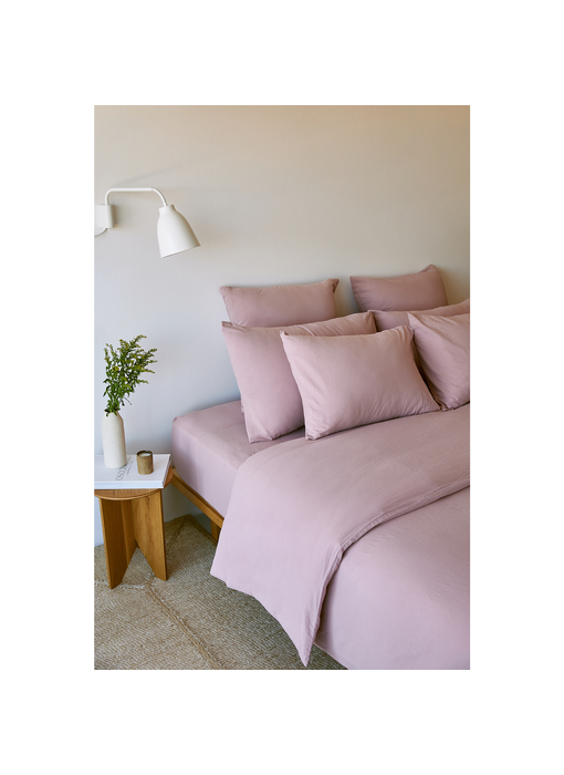Torres Novas 1845 Textiel Bettbezug Altrosa 260 x 240 cm, gewaschene Baumwolle