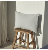 Torres Novas 1845 Textiel Kussensloop Zilvergrijs - 50 x 75 cm - 2 stuks - Gewassen Katoen