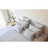 Torres Novas 1845 Textiel Kussensloop Zilvergrijs - 50 x 75 cm - 2 stuks - Gewassen Katoen