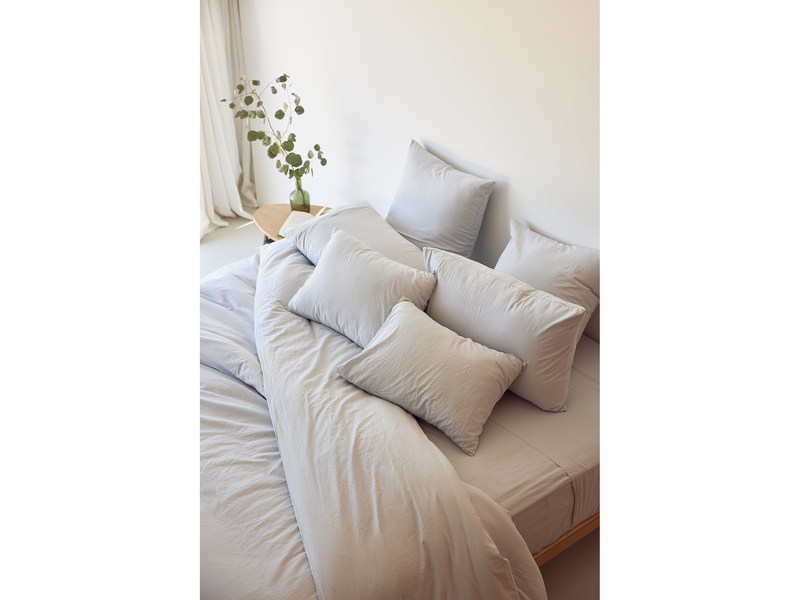 Torres Novas 1845 Duvet cover Silver gray - Lits Jumeaux - 240 x 220 cm (without pillowcases) - Washed Cotton