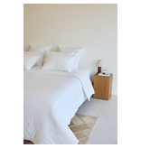 Torres Novas 1845 Bettbezug Weiß – Hotelgröße – 260 x 240 cm (ohne Kissenbezüge) – gewaschene Baumwolle