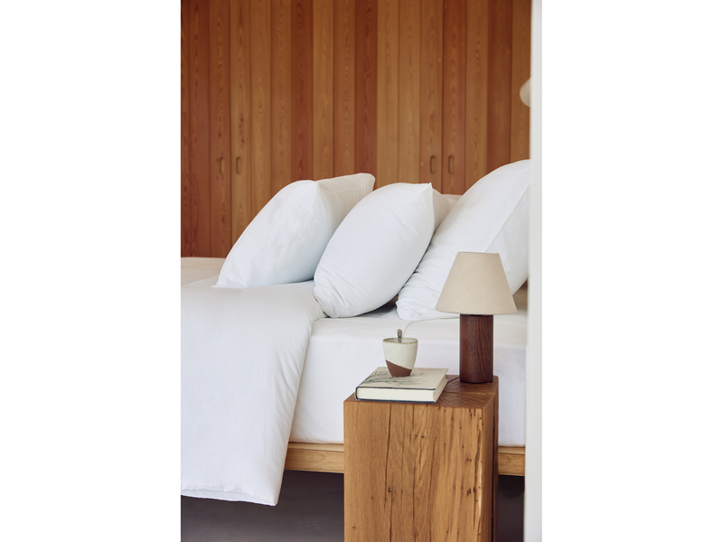 Torres Novas 1845 Bettbezug Weiß – Hotelgröße – 260 x 240 cm (ohne Kissenbezüge) – gewaschene Baumwolle