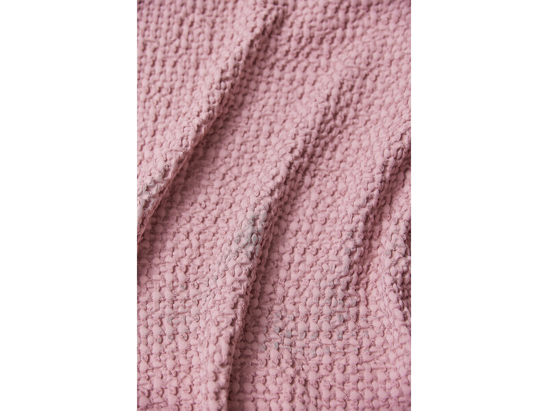 Torres Novas 1845 Textiel Tagesdecke Waffel Altrosa - 280 x 260 cm - Baumwolle