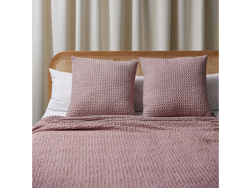 Torres Novas 1845 Textiel Pillowcase Waffle, Old Pink - 50 x 50 cm - Cotton