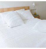 Torres Novas 1845 Textiel Taie d'oreiller Gaufre, Blanc - 50 x 50 cm - Coton
