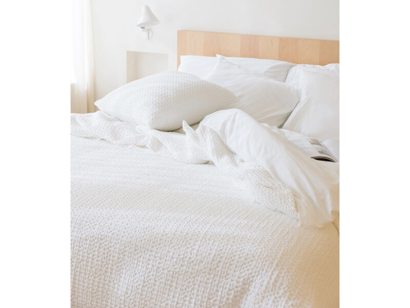 Torres Novas 1845 Textiel Couvre-lit Gaufre Blanc - 280 x 260 cm - Coton