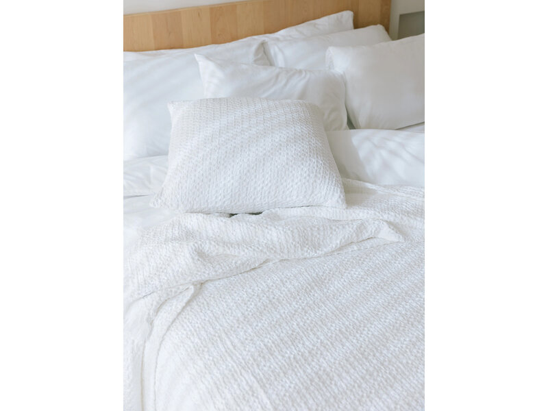 Torres Novas 1845 Bedspread Waffle White - 280 x 260 cm - Cotton