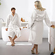 Bademantel Reese, Weiß – L – Unisex – Baumwolle/Polyester