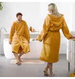 Moodit Bathrobe Reese, Sunshine yellow - S - Unisex - Cotton/Polyester