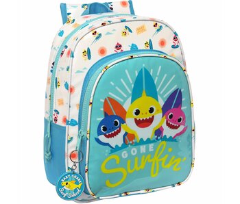 Baby Shark Backpack Surfing 34 x 26 Polyester