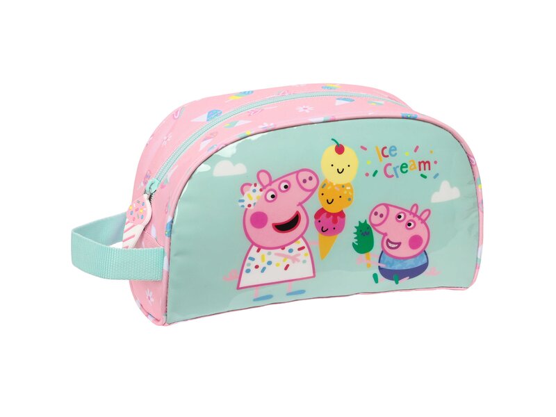 Peppa Pig Kulturbeutel, Eiscreme – 26 x 15 x 12 cm – Polyester