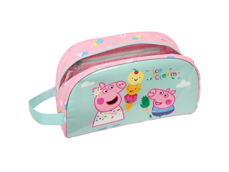 Peppa Pig Kulturbeutel, Eiscreme – 26 x 15 x 12 cm – Polyester