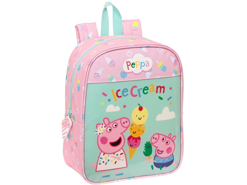 Peppa Pig Sac à dos pour tout-petit, Ice Cream - 27 x 22 x 10 cm - Polyester