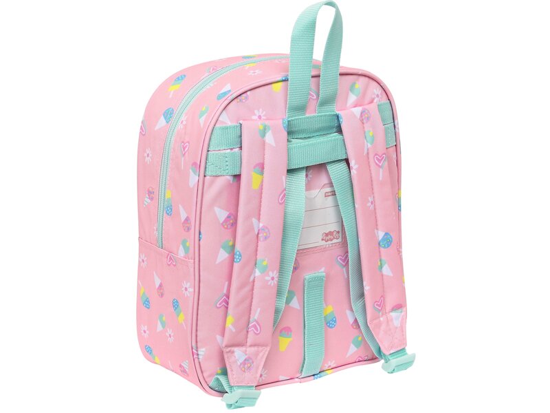 Peppa Pig Kleinkinderrucksack, Ice Cream– 27 x 22 x 10 cm – Polyester