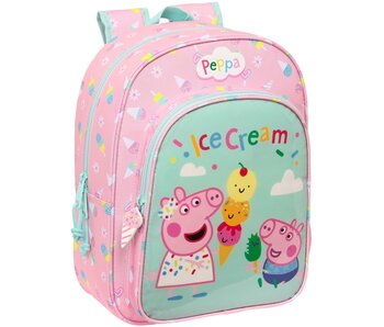 Peppa Pig Backpack Ice Cream 34 x 26 Polyester