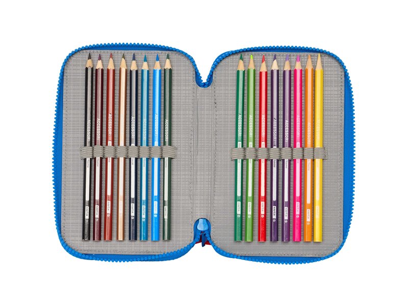 Super Mario Filled Pencil Case, Play - 36 pieces - 19.5 x 12.5 x 5.5 cm - Polyester