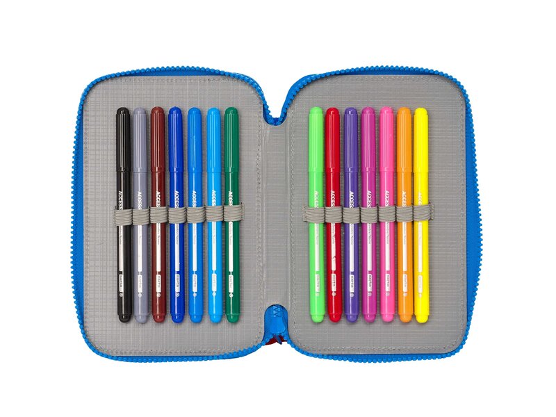 Super Mario Filled Pencil Case, Play - 36 pieces - 19.5 x 12.5 x 5.5 cm - Polyester