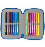 Super Mario Filled Pencil Case, Play - 28 pcs. - 19.5 x 12.5 x 4 cm - Polyester