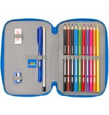 Super Mario Filled Pencil Case, Play - 28 pcs. - 19.5 x 12.5 x 4 cm - Polyester