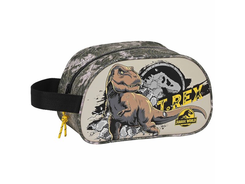 Jurassic World Toiletry bag, Warning - 26 x 15 x 12 cm - Polyester