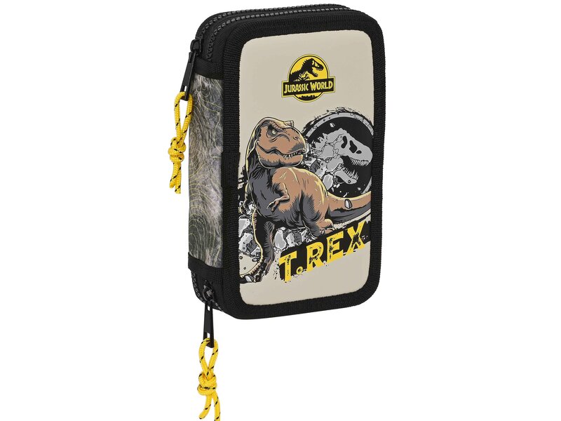 Jurassic World Filled Pouch, Warning - 28 pcs. - 19.5 x 12.5 x 4 cm - Polyester