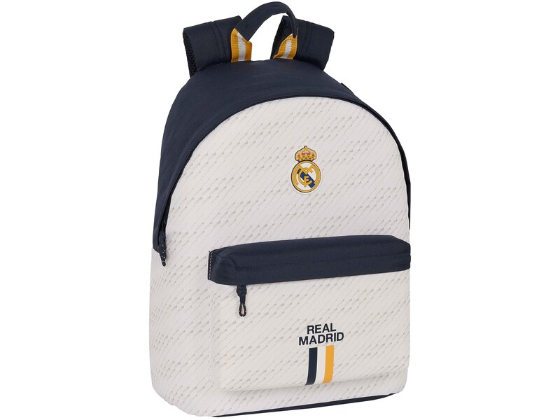 Real Madrid Laptop Backpack, Logo - 14.1" - 42 x 31 x 16 cm - Polyester