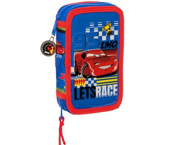 Disney Cars Filled Pencil Case Race Ready 28 pieces Polyester