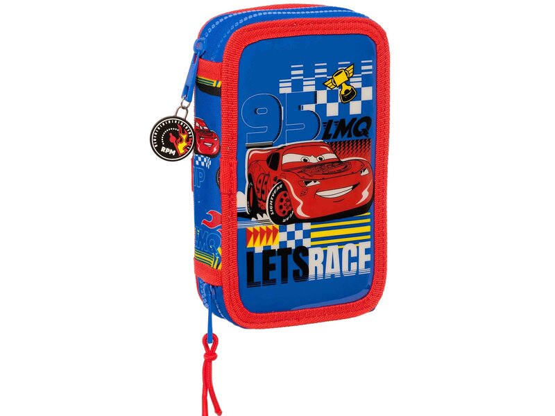 Disney Cars Filled Case, Race Ready - 28 pcs. - 19.5 x 12.5 x 4 cm - Polyester