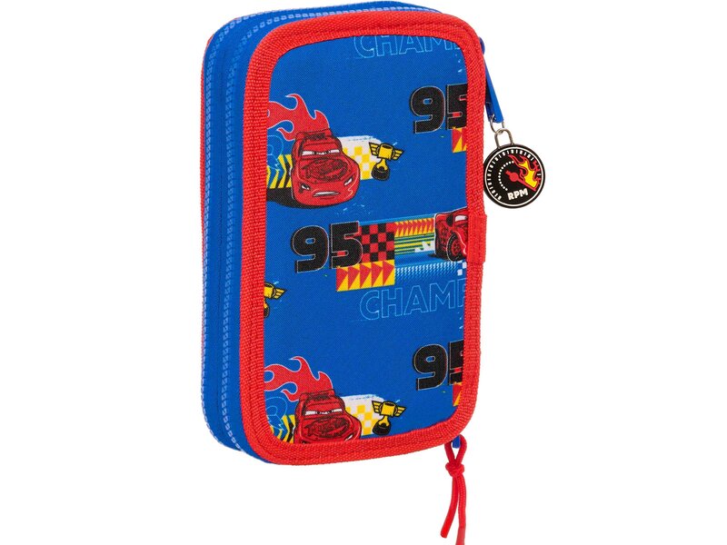 Disney Cars Gefüllter Koffer, rennfertig – 28 Stück. - 19,5 x 12,5 x 4 cm - Polyester