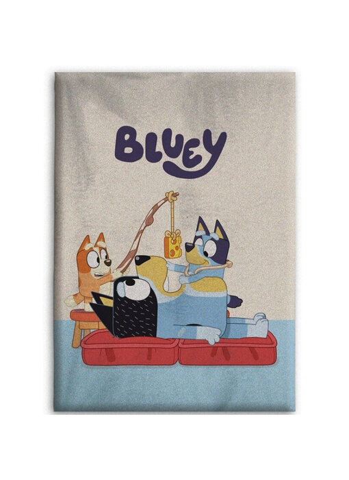 Bluey Fleeceplaid Fun Times 140 x 110 cm Polyester