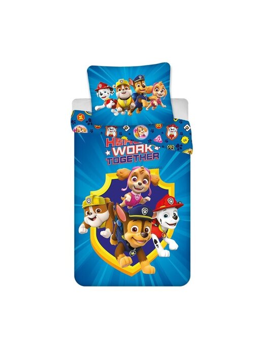 PAW Patrol Duvet cover Work Together 140 x 200 + 65 x 65 Cotton