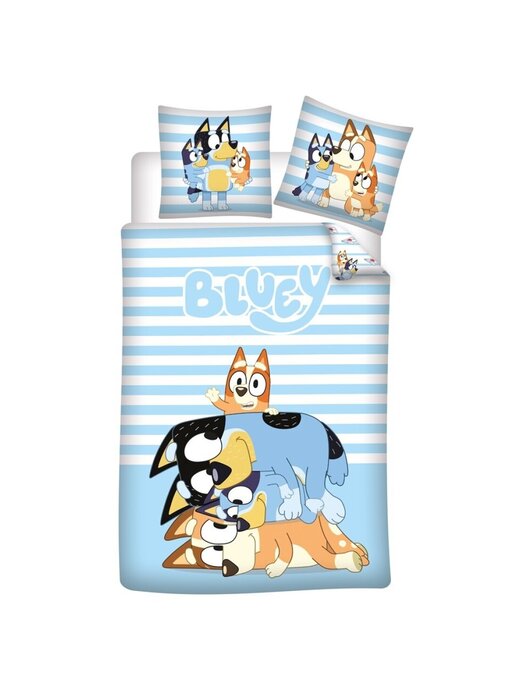 Bluey Duvet cover Family Time 140 x 200 + 65 x 65 cm Cotton