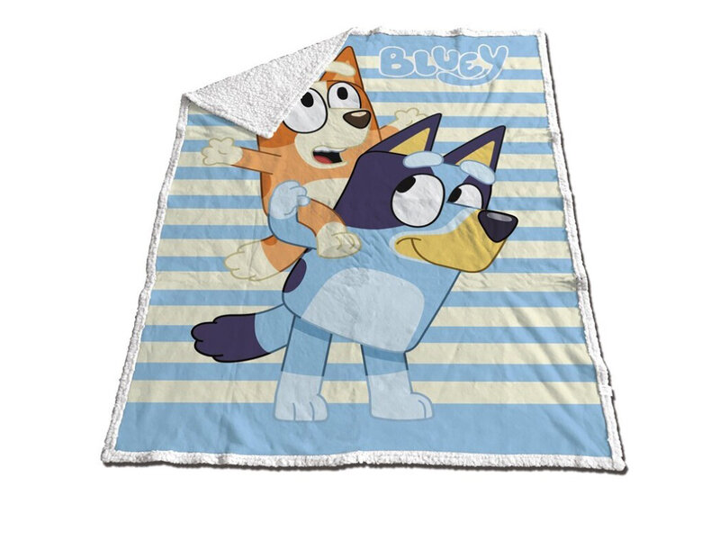 Bluey Fleeceplaid, Together - 120 x 150 cm - Sherpa Fleece