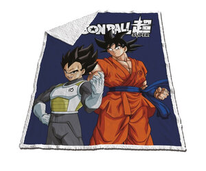 Halantex Beddengoedset Dragonball Super Protagonisten Goku Vegeta, omkeerbaar dekbedovertrek 140 x 200 cm en kussensloop 70 x 90 cm, meerkleurig, 100% katoen