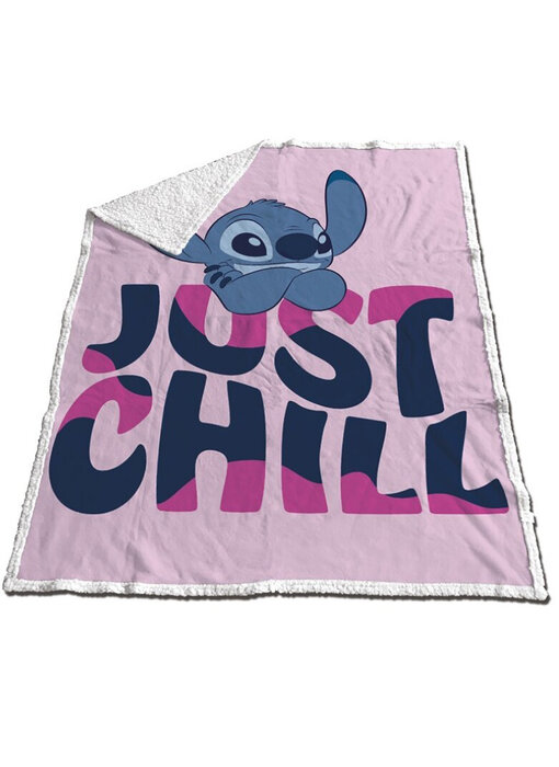 Disney Lilo & Stitch Fleece plaid Just Chill 120 x 150 cm Sherpa Fleece