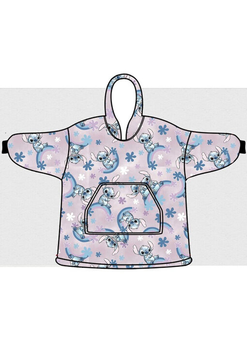 Disney Lilo & Stitch Hoodie Fleece deken Rainbow Volwassen (One Size)