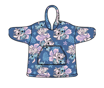 Disney Lilo & Stitch Couverture polaire à capuche Angel & Stitch Adulte (Taille unique)