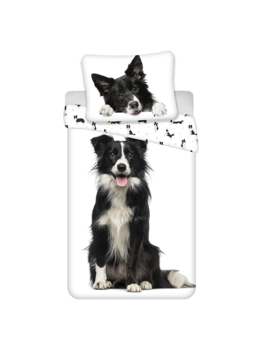 Animal Pictures Housse de couette Border Collie 140 x 200 cm + 70 x 90 cm Coton